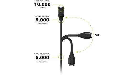 AlzaPower Smart Watch Charging Data Cable Garmin Fenix 5 / 6 / 7 Vívoactive 3 / 4 / 4S / 5 töltőkábel