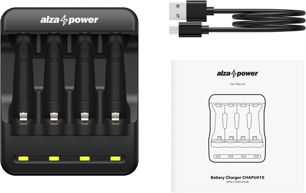AlzaPower USB Battery Charger AP410B