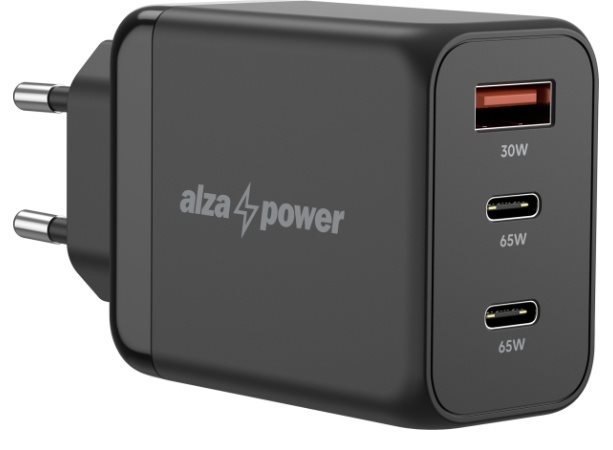 AlzaPower G600CCA Fast Charge 65W hálózati töltő, fekete