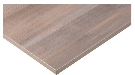 AlzaErgo TTE-01 140×80 cm laminált tölgyfa asztallap, szürke