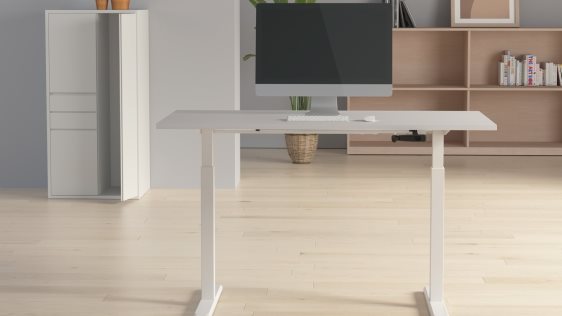 AlzaErgo Table ET3 állítható magasságú asztal, fehér