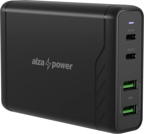 AlzaPower M300 Multi Charge Power Delivery 100W töltő, fekete