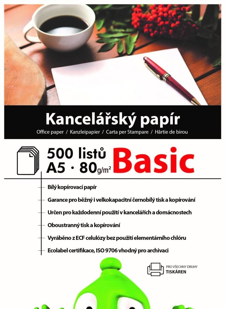 Alza Basic A5 80g 500 lap