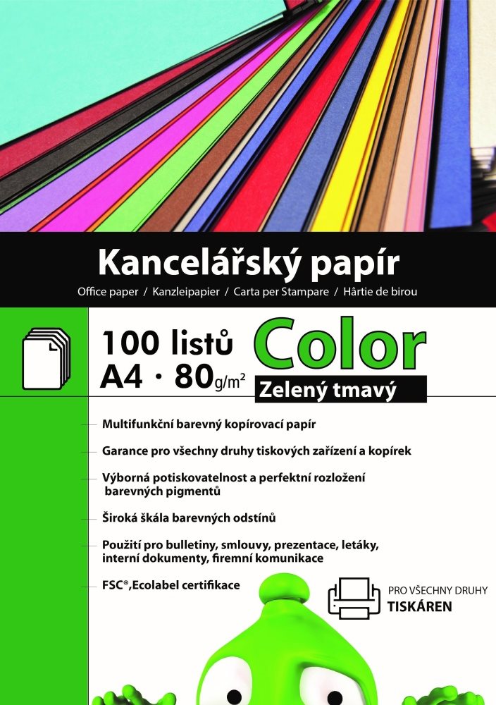 Alza Color A4 sötétzöld - 100 oldal 