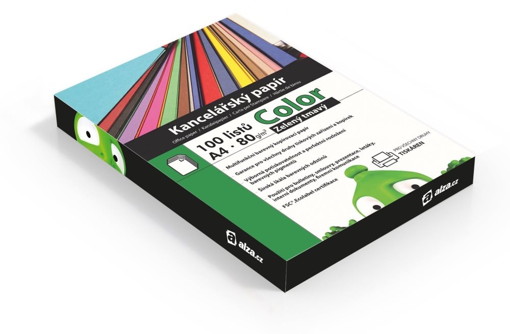 Alza Color A4 sötétzöld - 100 oldal 