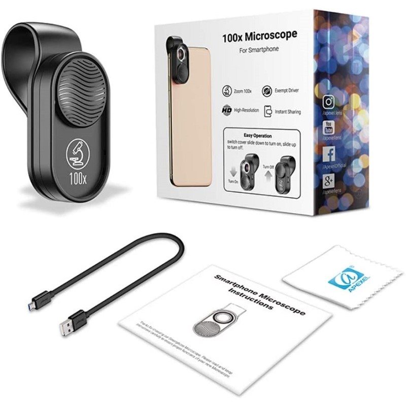 Apexel 100X Phone Microscope