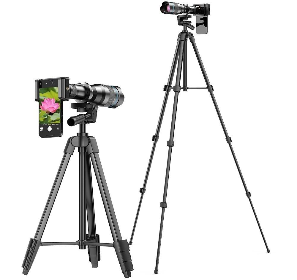 Apexel 60× Telescope Lens with Camera Tripod
