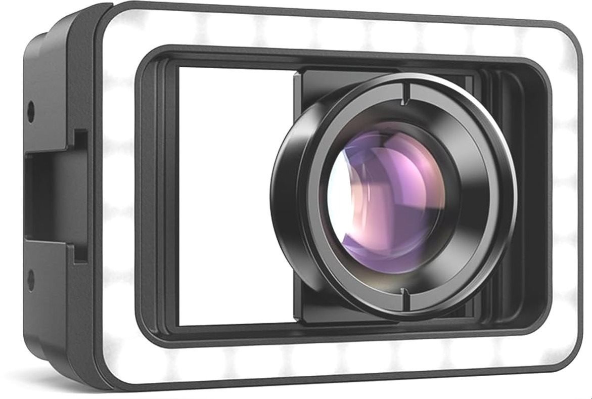 Apexel HD 100MM Makro Lens with LED Light mobiltelefon makró objektív (40mm - 70mm Range)