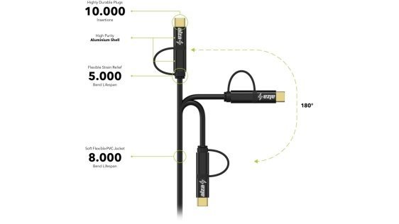 AlzaPower AluCore 2in1 Micro USB + USB-C AlzaPower AluCore 2in1 Micro USB + USB-C