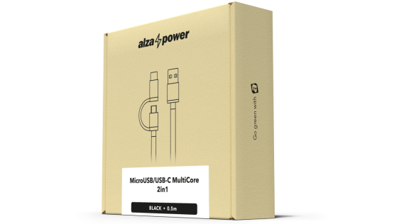 AlzaPower AluCore 2in1 Micro USB + USB-C AlzaPower AluCore 2in1 Micro USB + USB-C