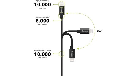 AlzaPower Core USB-C to Lightning MFi 