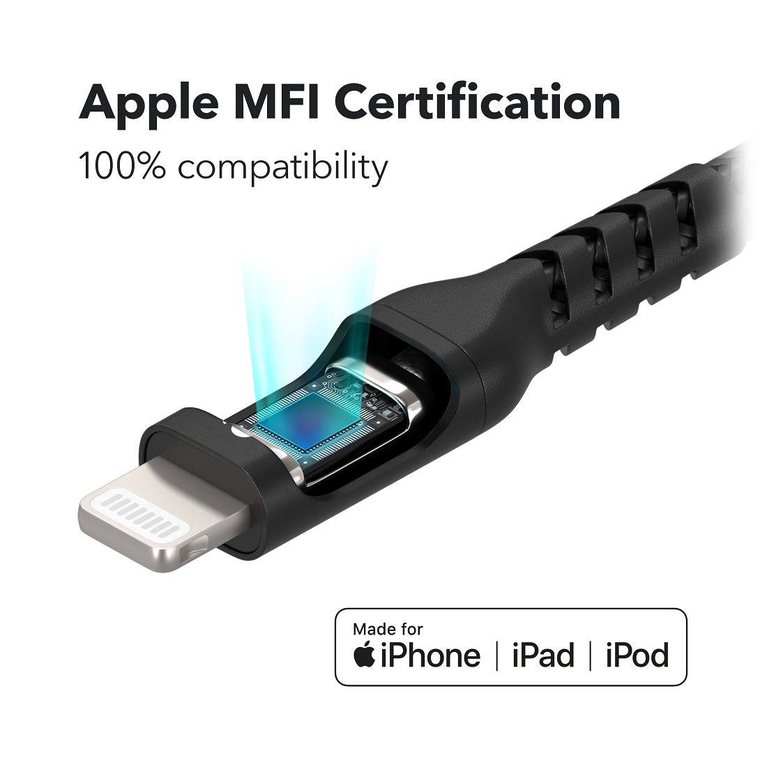 AlzaPower AluCore USB-C to Lightning MFi
