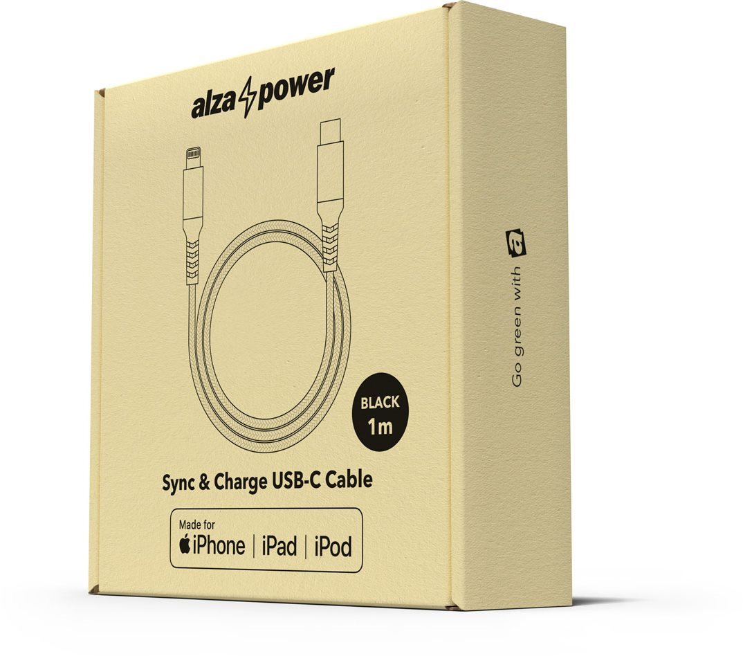 AlzaPower AluCore USB-C to Lightning MFi