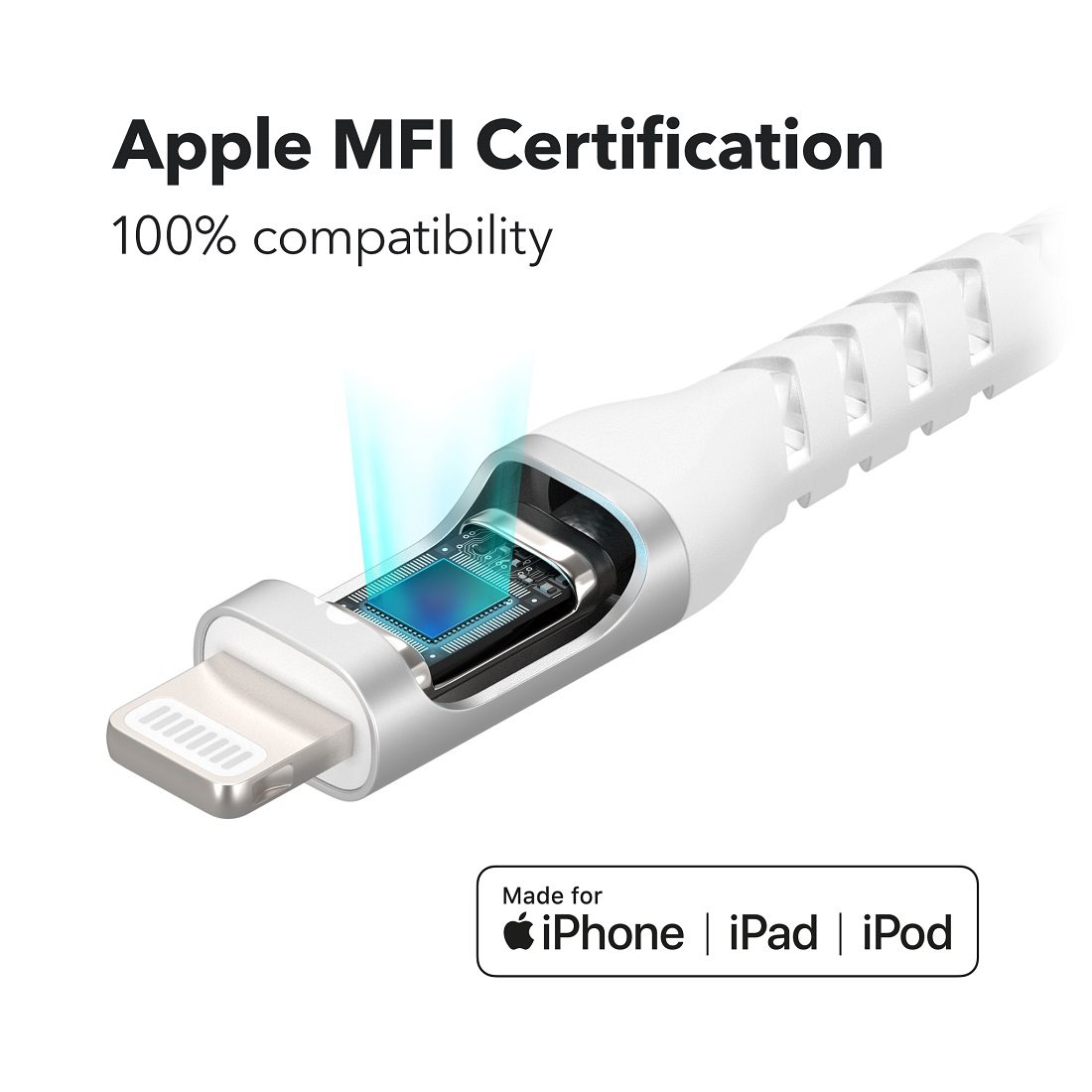 AlzaPower AluCore USB-C to Lightning MFi
