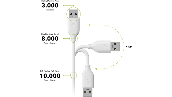 AlzaPower Core USB-A (M) to USB-A (M) 2.0