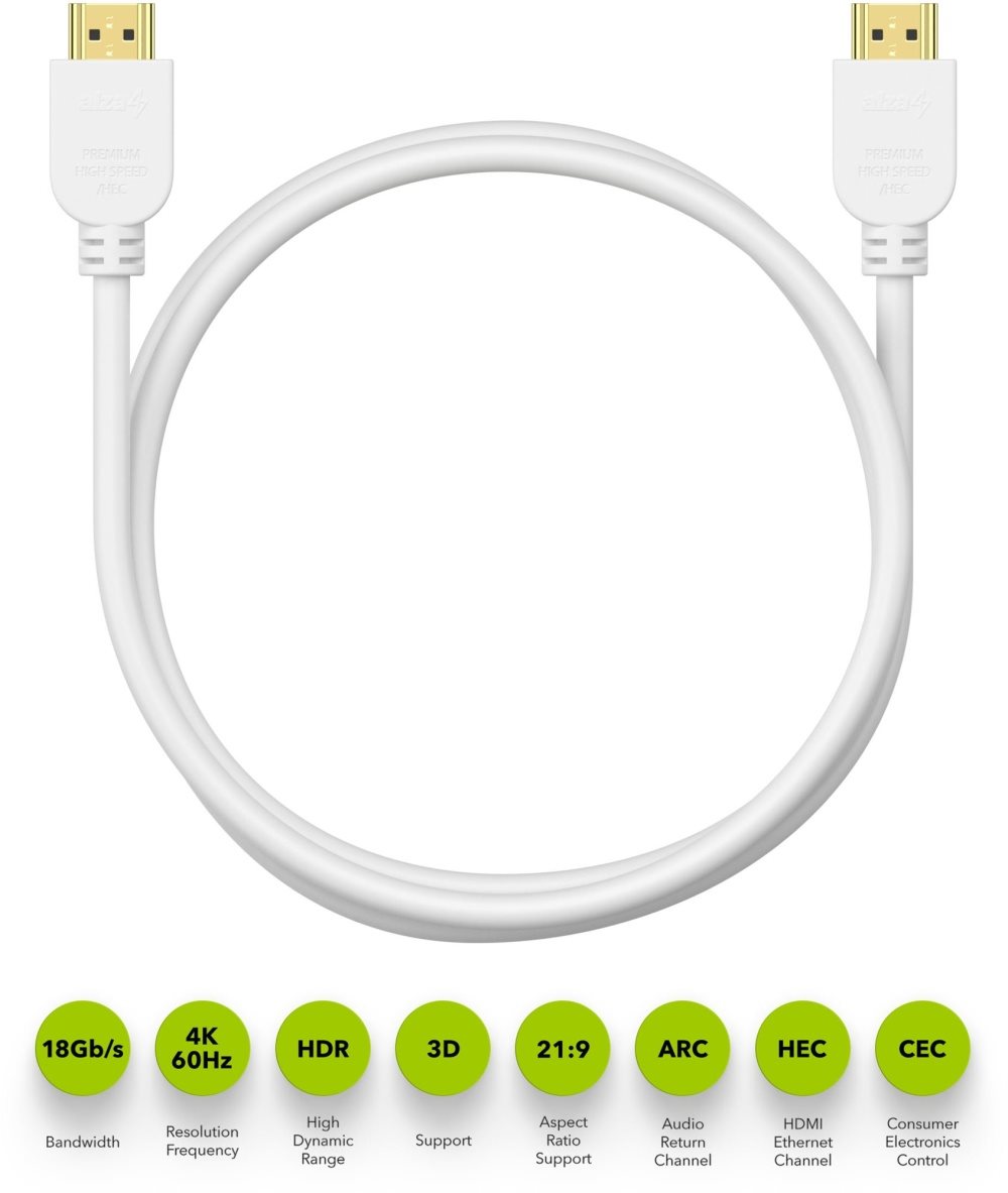 AlzaPower Premium HDMI 2.0 High Speed 4K