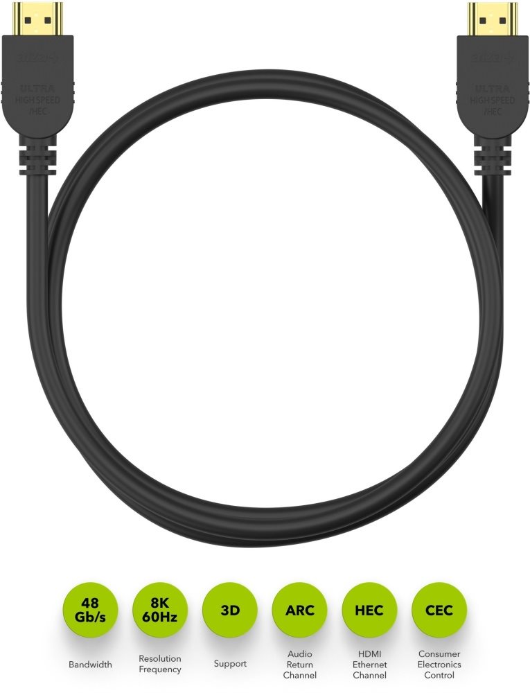 AlzaPower Core Premium HDMI 2.1 High Speed 8K 