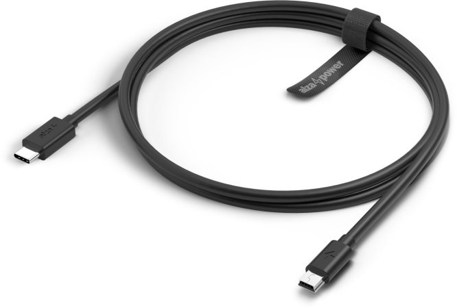 AlzaPower Core USB-C (M) 2.0 - Mini USB (M) 2A kábel 0.5m