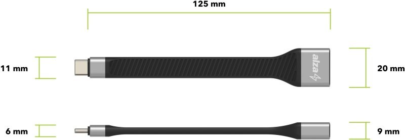 AlzaPower FlexCore USB-C 3.2 Gen 2 (M) - USB-A (F) AlzaPower FlexCore USB-C 3.2 Gen 2 (M) - USB-A (F)