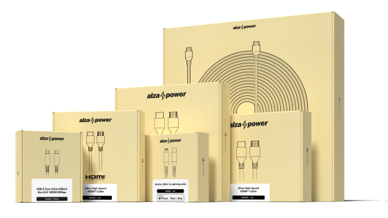AlzaPower AluCore Audio 3.5mm Jack (M) to 3.5mm Jack (M)
