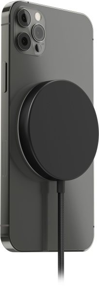 AlzaPower WAC100B Wireless MagSafe Charger fekete vezeték nélküli töltő
