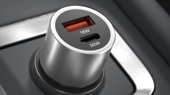 AlzaPower Car Charger X525 USB-A + USB-C Power Delivery 30W autós töltő