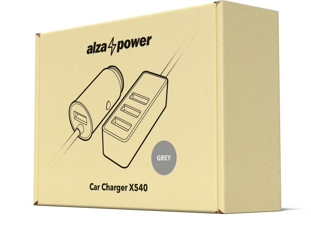 AlzaPower X540 Multi Charge autós töltő