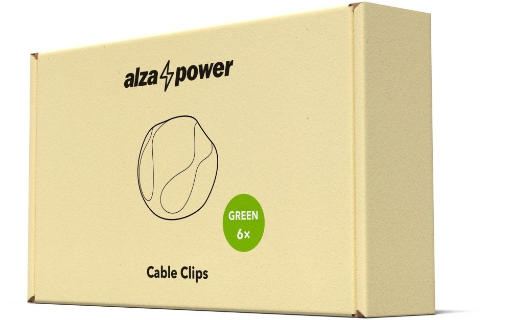 AlzaPower Cable Clips 6 db AlzaPower Cable Clips 6 db