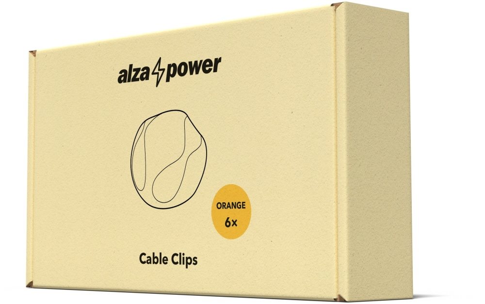 AlzaPower Cable Clips 6 db