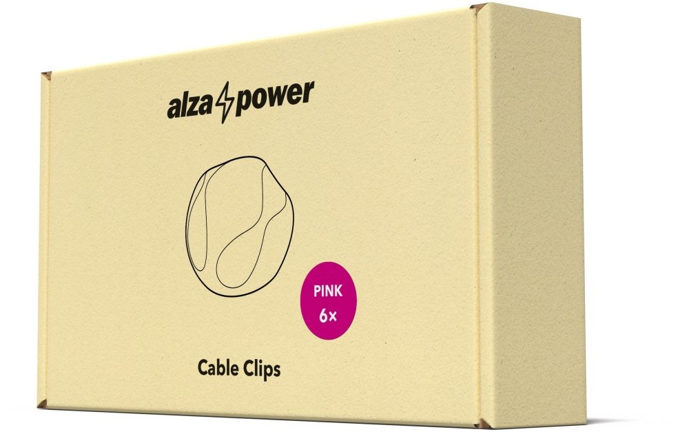 AlzaPower Cable Clips 6 db AlzaPower Cable Clips 6 db