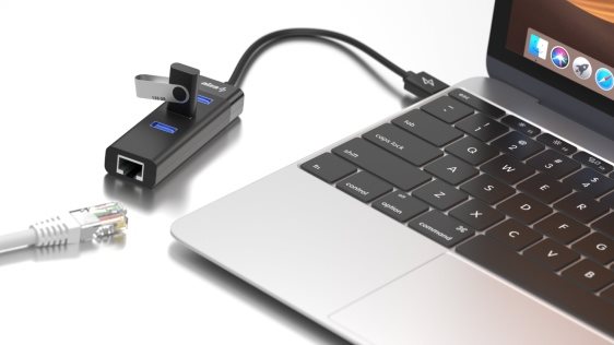AlzaPower Core USB-A (M) - 3× USB-A (F) LAN-nal