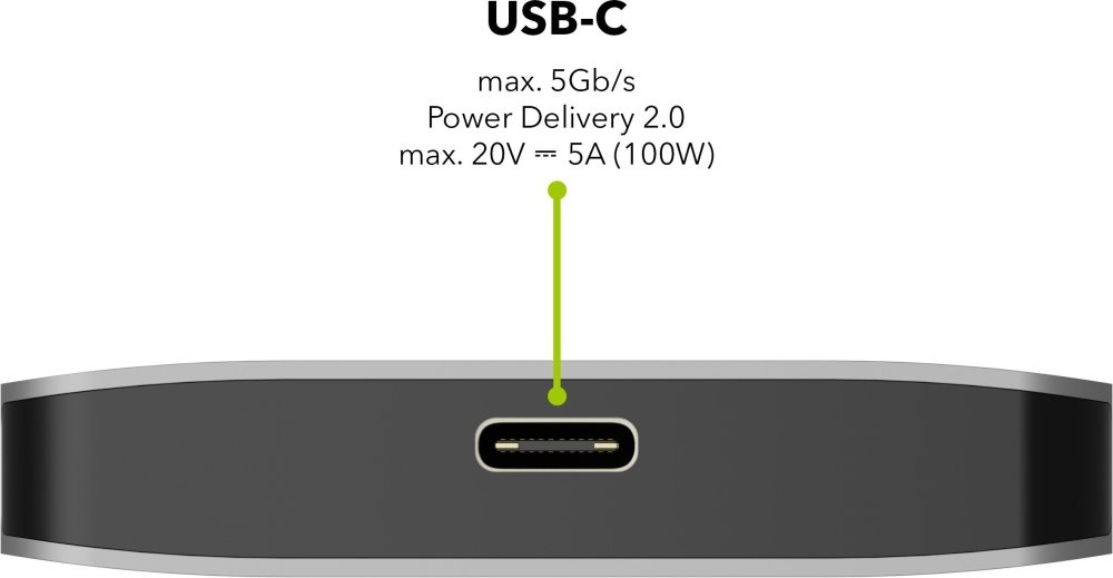 AlzaPower Metal USB-C Dock Station 8in1 Dual Screen C8 