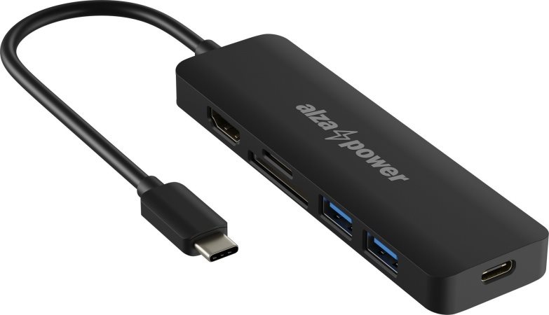 AlzaPower USB-C dokkolóállomás 6in1 