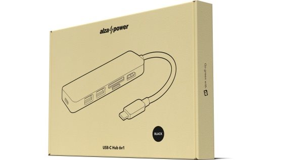 AlzaPower USB-C dokkolóállomás 6in1 