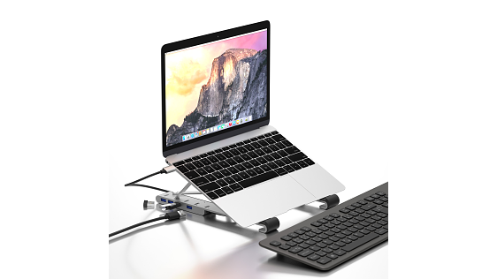 AlzaPower Metal USB-C Dock Station with Stand 5in1 