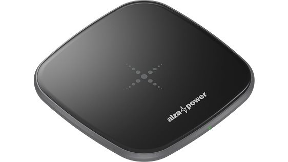 AlzaPower WC150 Premium Wireless Fast Charger 15W fekete
