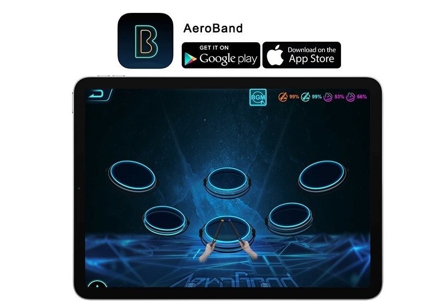 AeroBand PocketDrum 2 PLUS Intelligens dobverők 