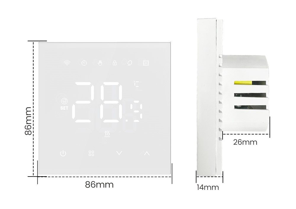 AVATTO-W Wifi termostat, boiler (410-BH-3A-gas, Wifi Gas Boiler Heating Smart Thermostat) okos termosztát