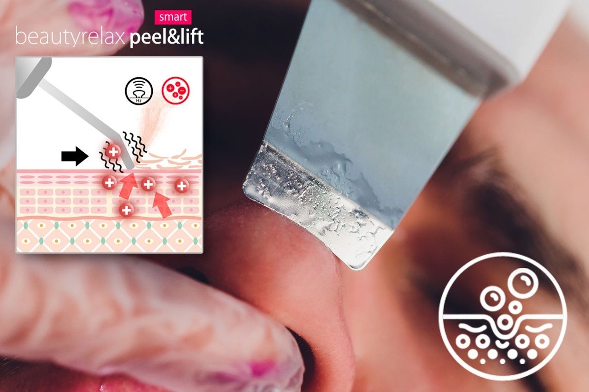 Ultrahangos bőrtisztító spatula BeautyRelax Peel&lift Smart Ultrahangos bőrtisztító spatula BeautyRelax Peel&lift Smart