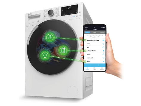 BEKO HTE7616X0 mosó-szárítógép elülső töltéssel