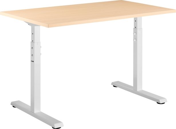 Íróasztal AlzaErgo Fixed Table FT1 szürke + TTE-12 120x80cm laminált asztallap Íróasztal AlzaErgo Fixed Table FT1 szürke + TTE-12 120x80cm laminált asztallap