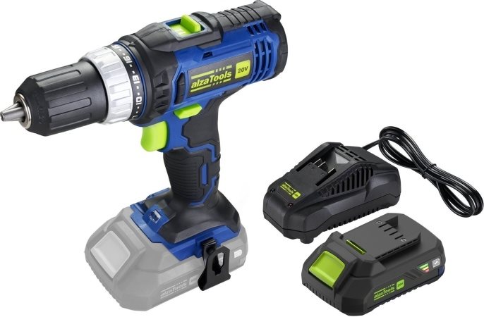 AlzaTools CD20V BatteryONE 20V + 2,4A töltő + 2Ah akkumulátor - 20 V