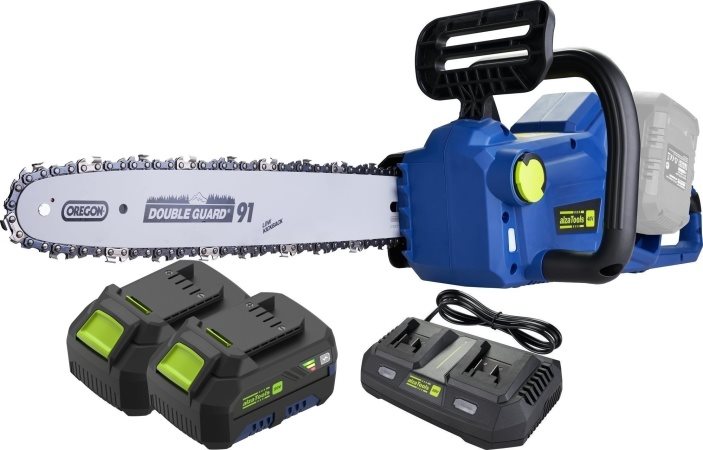 AlzaTools PRO CBCHS40V Brushless BatteryONE 20V + duális töltő + 2x 4Ah akkumulátor