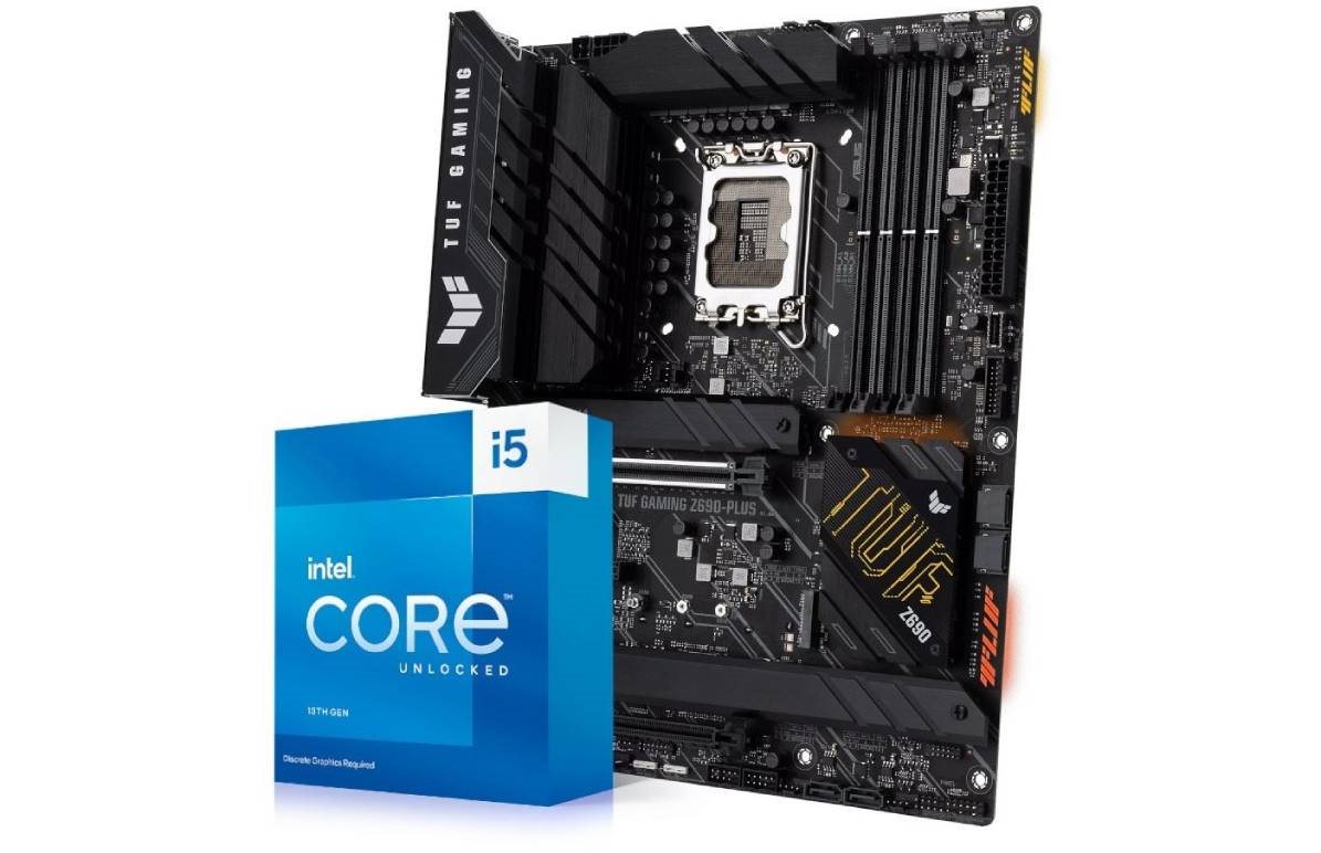 Intel Core i5-13600K processzor és ASUS TUF Gaming Z690-Plus alaplapkészlet