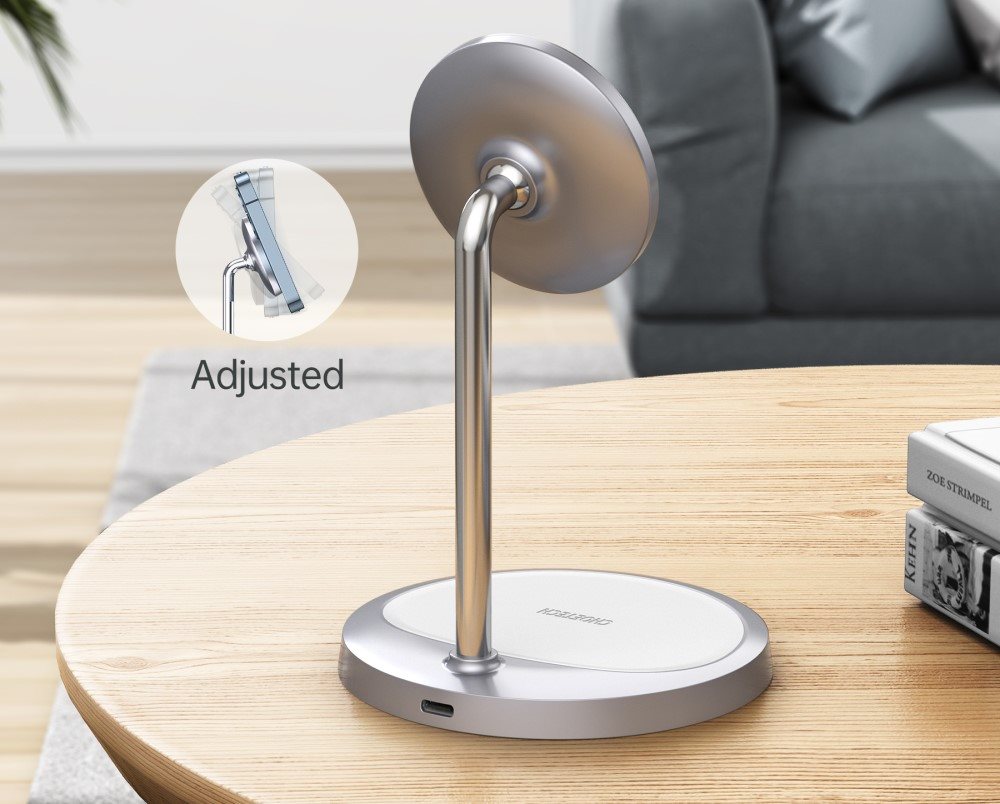 ChoeTech MFM 2in1 Holder Magnetic Wireless Charger For iPhone 12/13/14 töltőállvány ChoeTech MFM 2in1 Holder Magnetic Wireless Charger For iPhone 12/13/14 töltőállvány