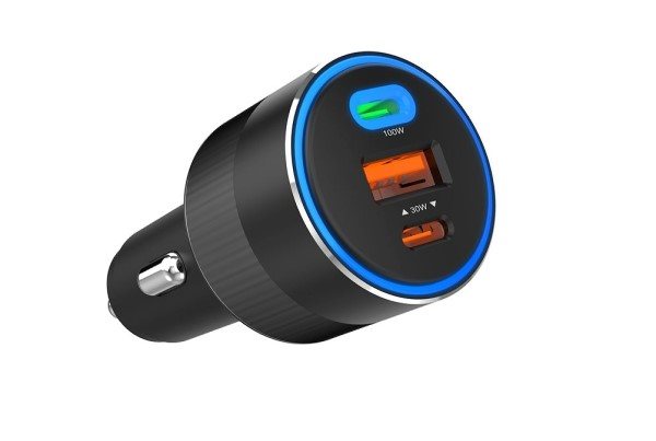 Choetech 130W Ultra Charge Three Ports Car Charger autós töltő