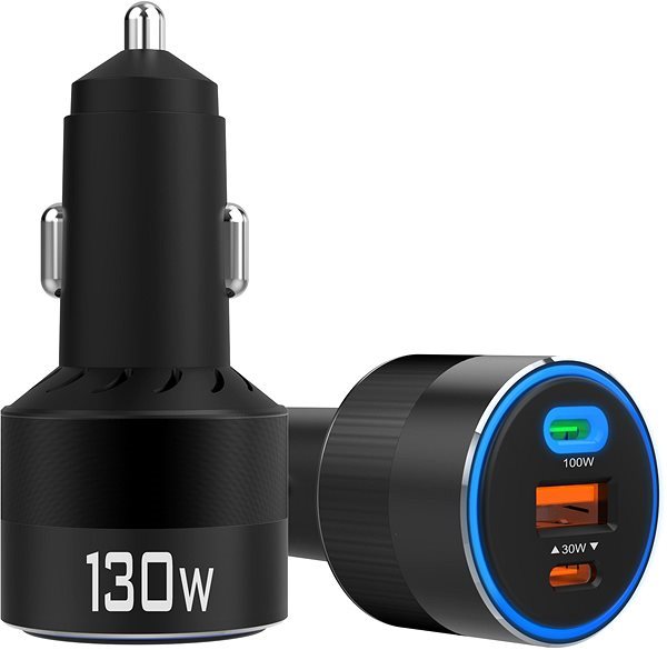Choetech 130W Ultra Charge Three Ports Car Charger autós töltő