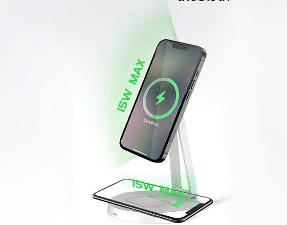 Choetech 2 in 1 Magnetic Wireless Charger vezeték nélküli töltő