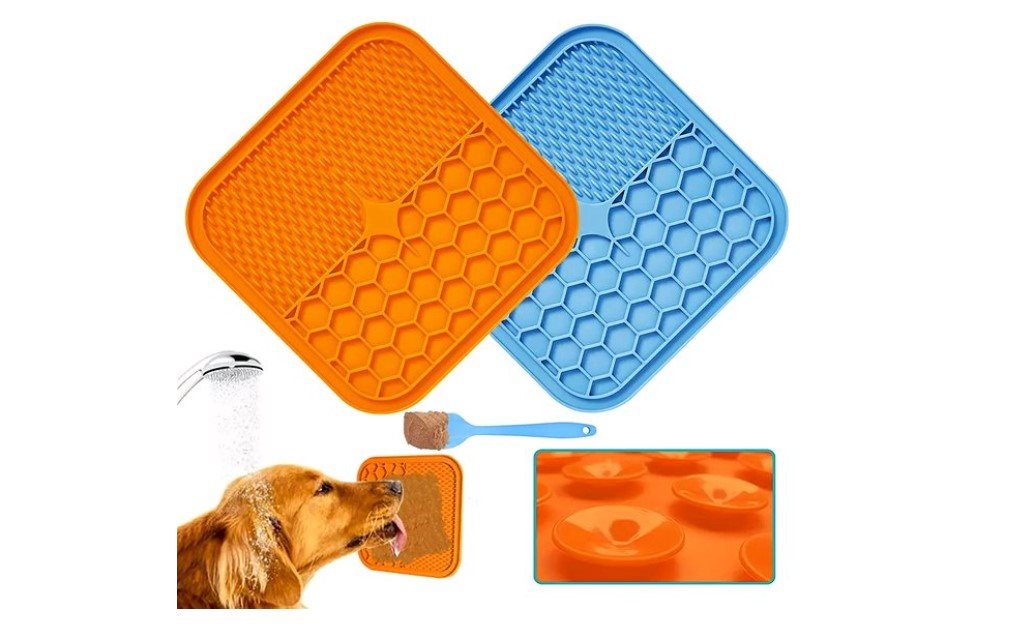 M-Pets LeccaMat nyalószőnyeg kutyáknak, kék, L