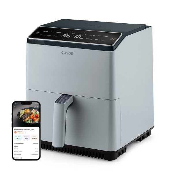 Forrólevegős sütő Cosori Dual Blaze 6,4L SMART grey